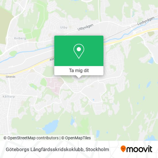 Göteborgs Långfärdsskridskoklubb karta