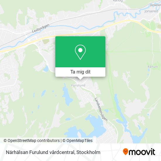 Närhälsan Furulund vårdcentral karta