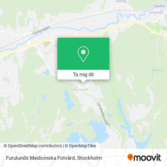 Furulunds Medicinska Fotvård karta