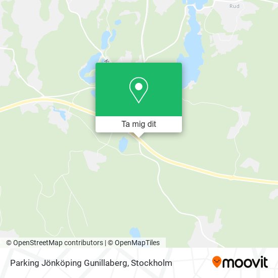 Parking Jönköping Gunillaberg karta