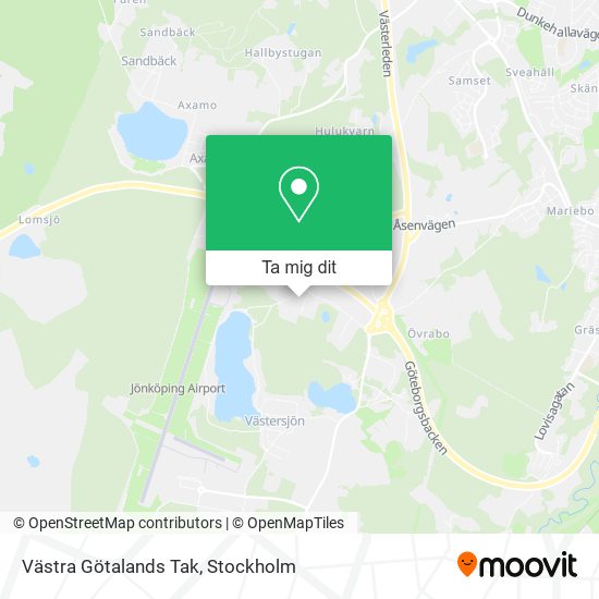 Västra Götalands Tak karta