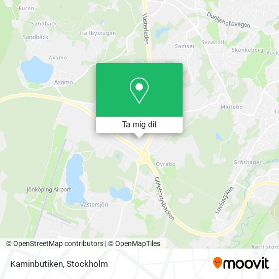 Kaminbutiken karta