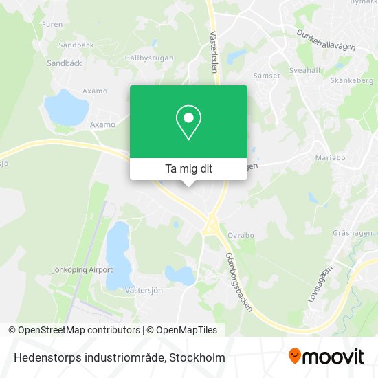 Hedenstorps industriområde karta