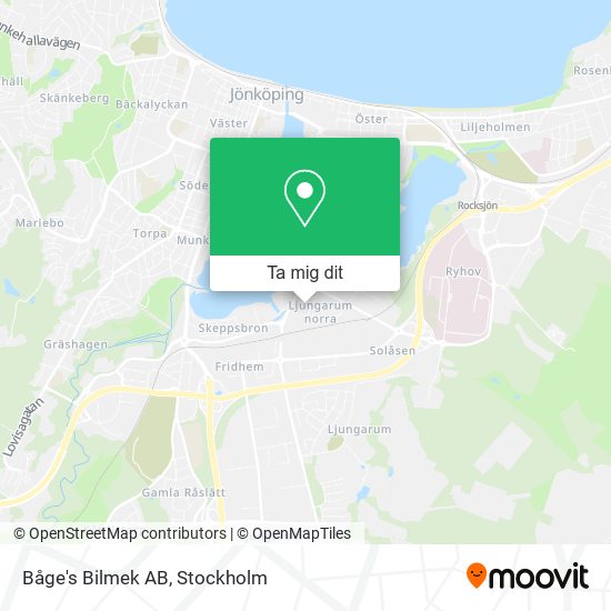 Båge's Bilmek AB karta