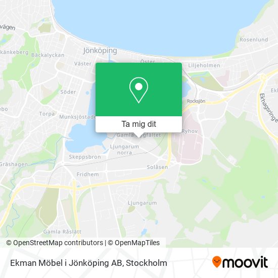 Ekman Möbel i Jönköping AB karta