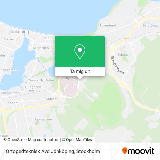 Ortopedteknisk Avd Jönköping karta