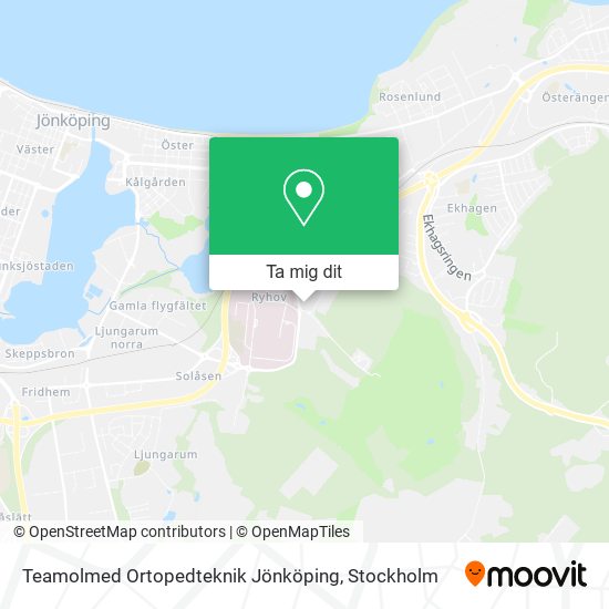 Teamolmed Ortopedteknik Jönköping karta