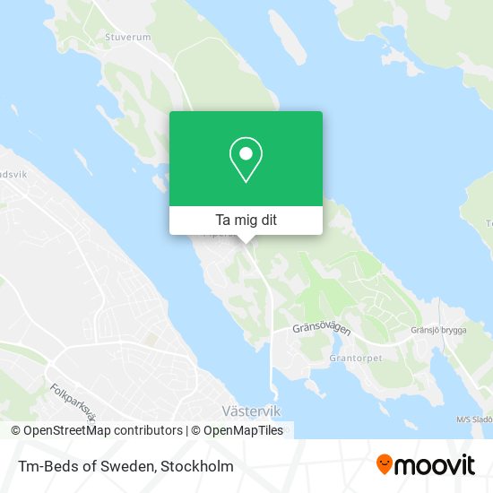 Tm-Beds of Sweden karta
