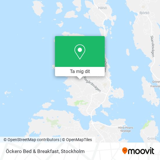 Öckero Bed & Breakfast karta