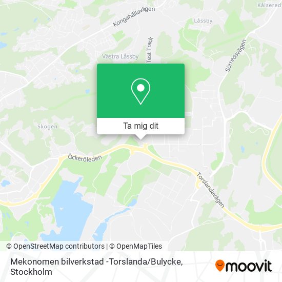 Mekonomen bilverkstad -Torslanda / Bulycke karta