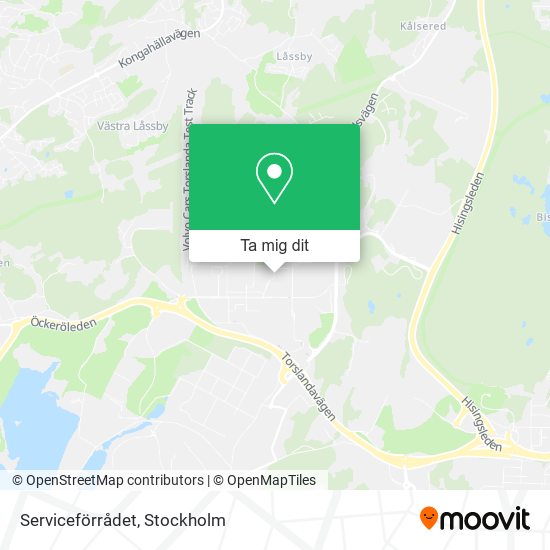 Serviceförrådet karta