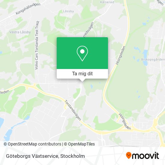 Göteborgs Växtservice karta