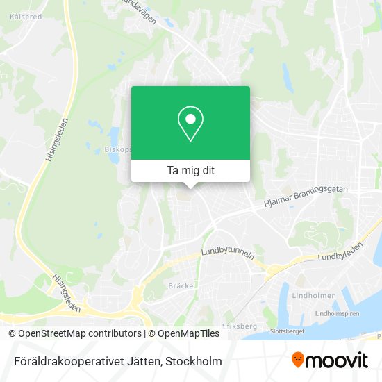 Föräldrakooperativet Jätten karta