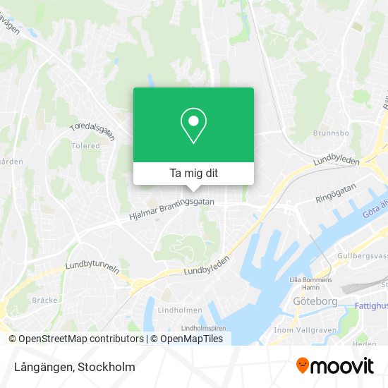 Långängen karta