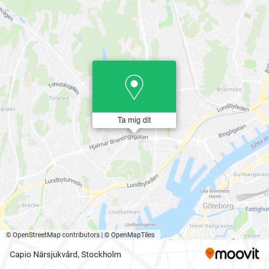 Capio Närsjukvård karta