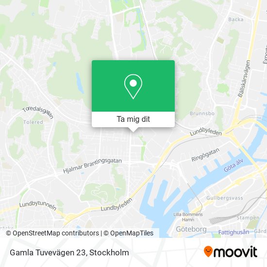 Gamla Tuvevägen 23 karta