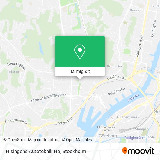 Hisingens Autoteknik Hb karta