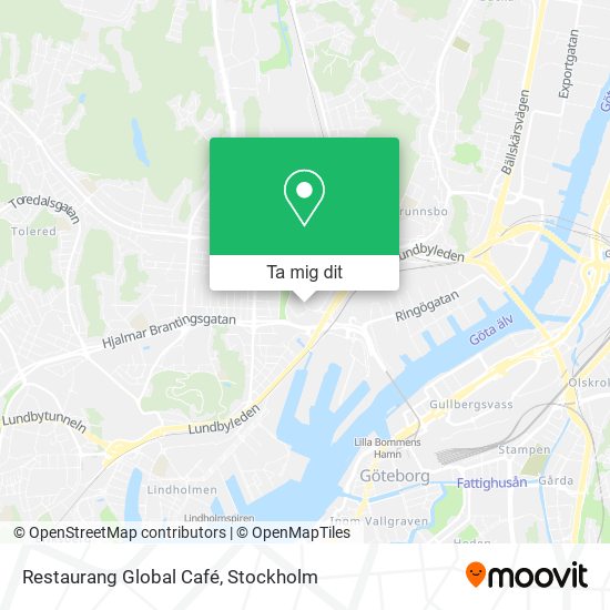 Restaurang Global Café karta