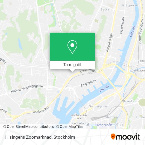 Hisingens Zoomarknad karta