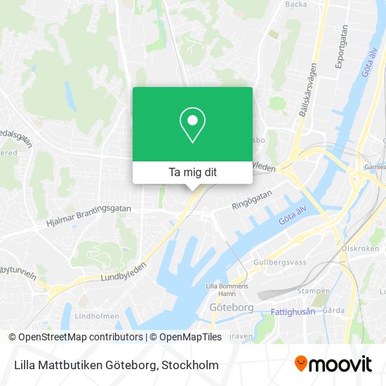 Lilla Mattbutiken Göteborg karta