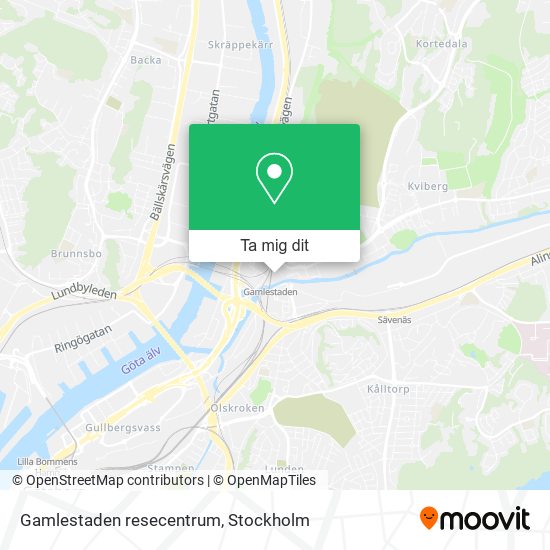 Gamlestaden resecentrum karta