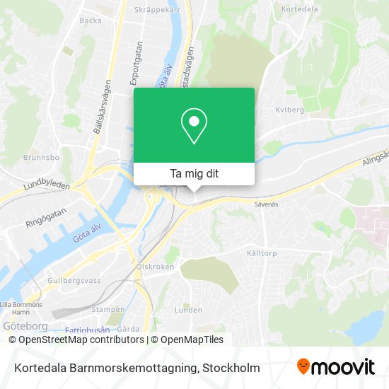 Kortedala Barnmorskemottagning karta