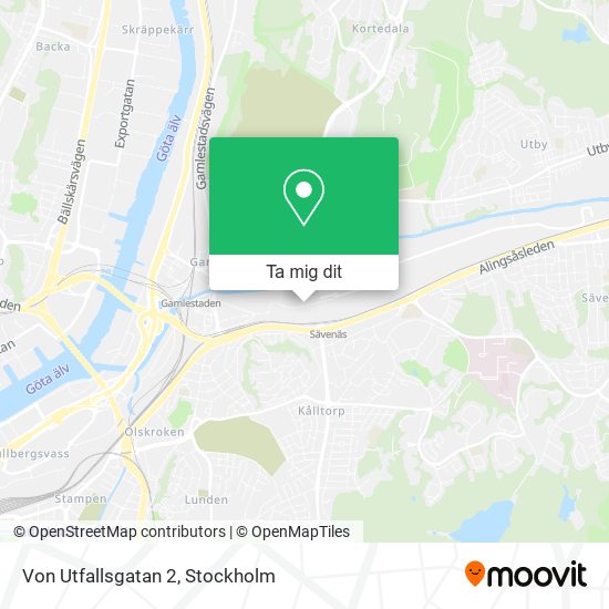 Von Utfallsgatan 2 karta