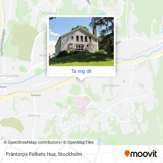 Fräntorps Folkets Hus karta