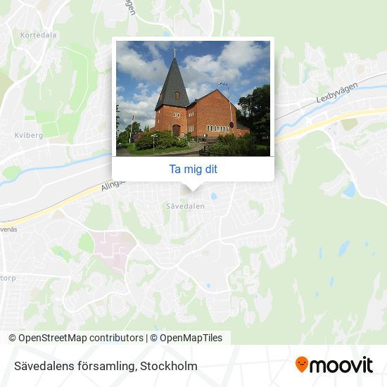 Sävedalens församling karta