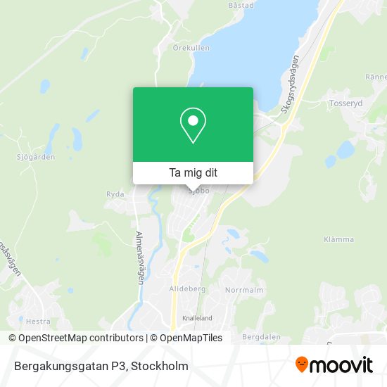 Bergakungsgatan P3 karta