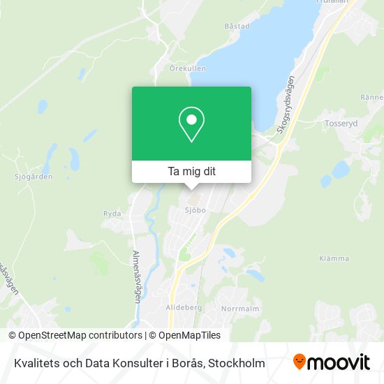 Kvalitets och Data Konsulter i Borås karta