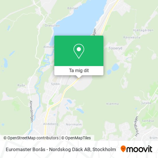 Euromaster Borås - Nordskog Däck AB karta