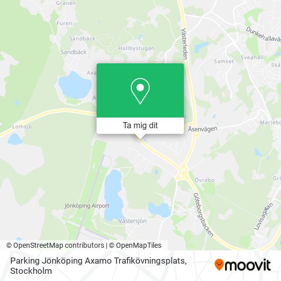 Parking Jönköping Axamo Trafikövningsplats karta