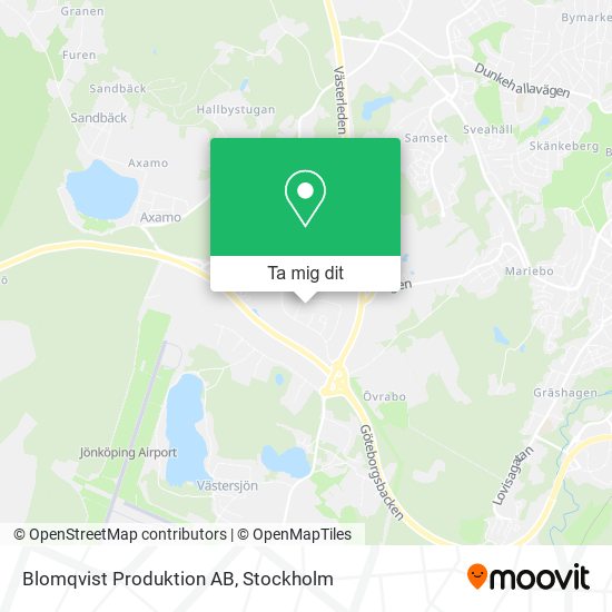Blomqvist Produktion AB karta