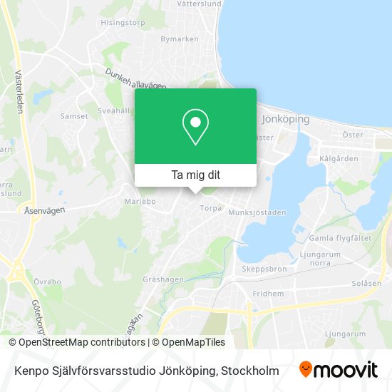 Kenpo Självförsvarsstudio Jönköping karta