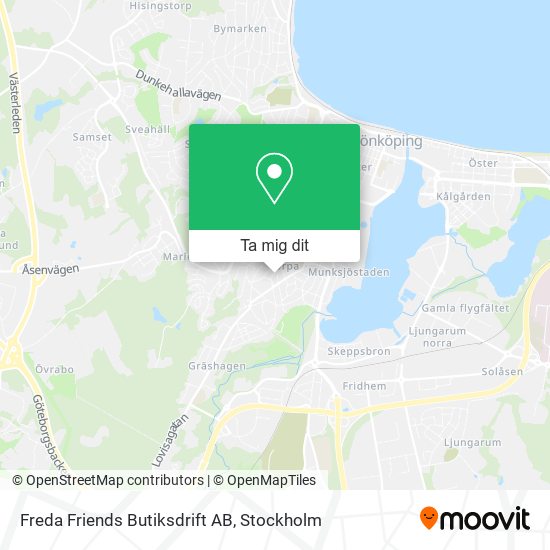 Freda Friends Butiksdrift AB karta