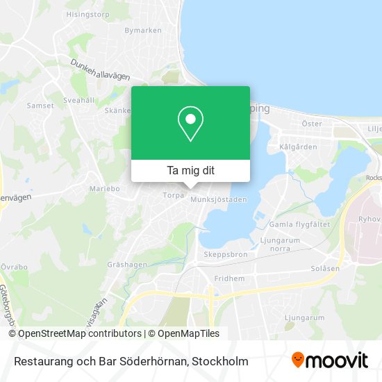 Restaurang och Bar Söderhörnan karta
