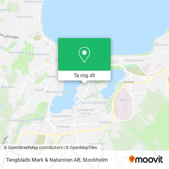 Tengblads Mark & Natursten AB karta