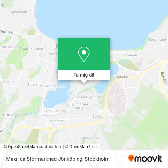 Maxi Ica Stormarknad Jönköping karta