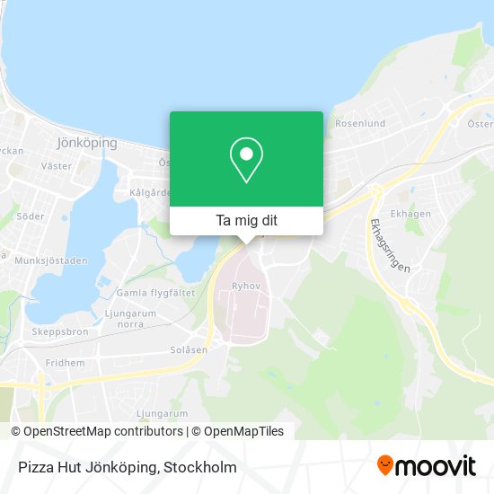 Pizza Hut Jönköping karta
