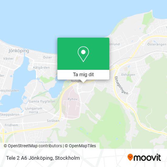 Tele 2 A6 Jönköping karta