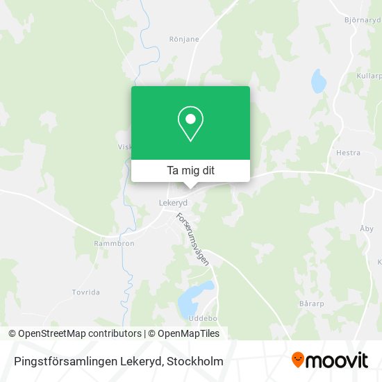 Pingstförsamlingen Lekeryd karta