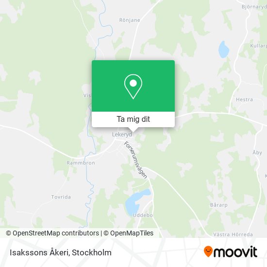 Isakssons Åkeri karta