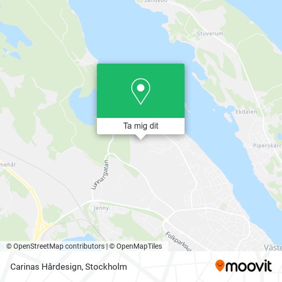 Carinas Hårdesign karta