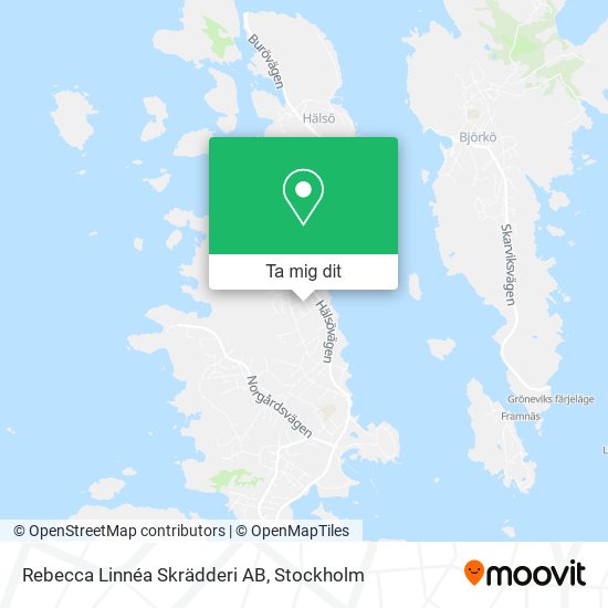 Rebecca Linnéa Skrädderi AB karta