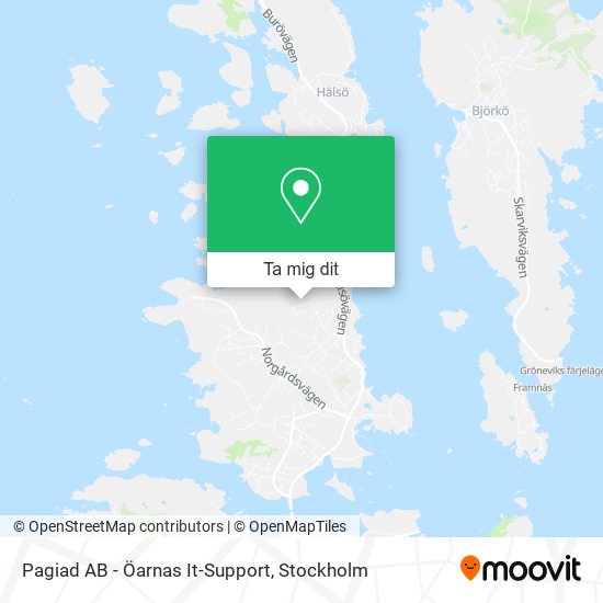 Pagiad AB - Öarnas It-Support karta