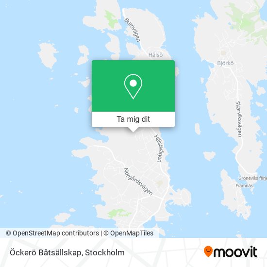 Öckerö Båtsällskap karta