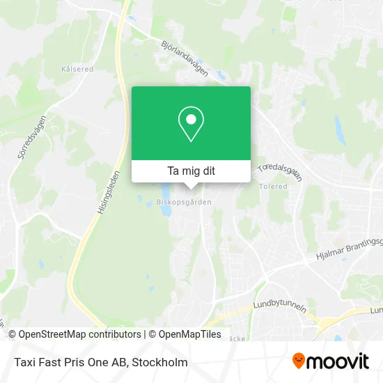 Taxi Fast Pris One AB karta