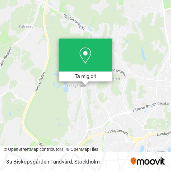 3a Biskopsgården Tandvård karta