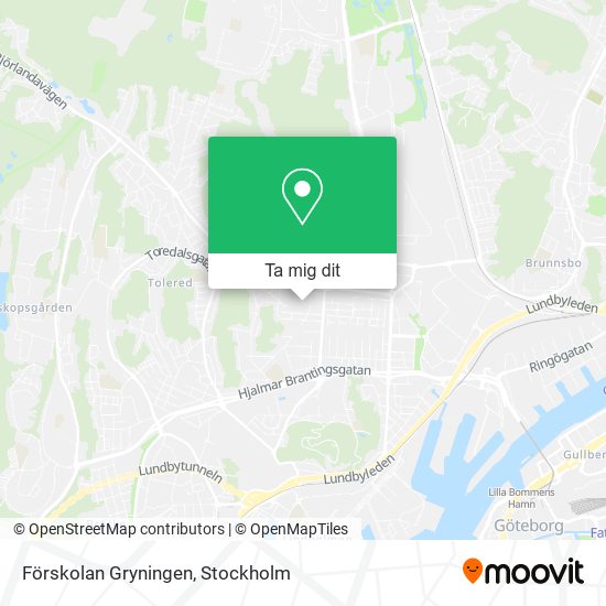 Förskolan Gryningen karta
